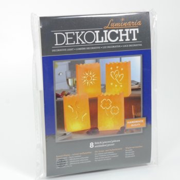 Lichttüten mit vier verschiedenen Motiven -  für einen 'bunten Tisch'